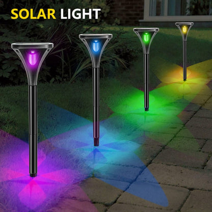 TS-S5206 4 LED Four-Sided Luminous Solar Lawn Lamp Ground Plug Light, - Terrasland