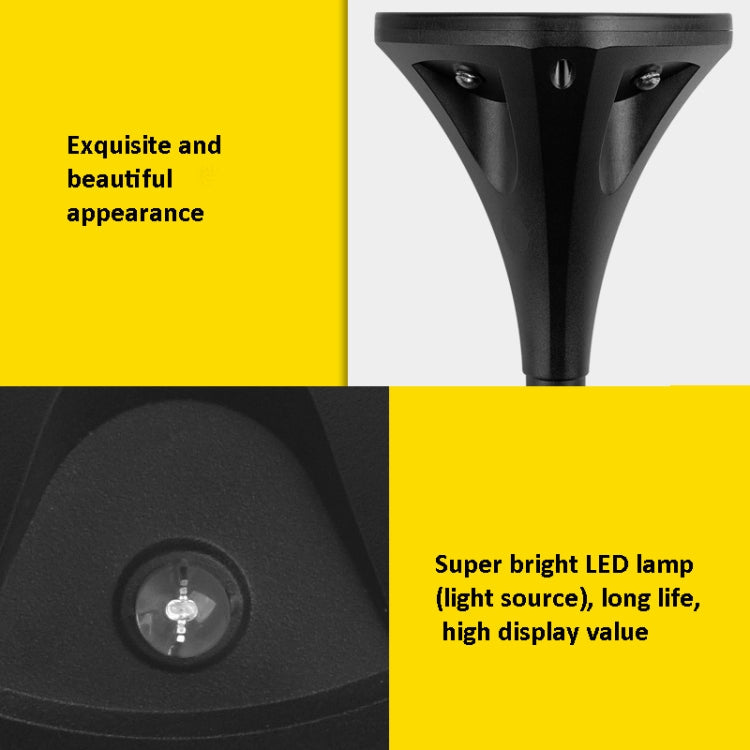 TS-S5206 4 LED Four-Sided Luminous Solar Lawn Lamp Ground Plug Light, - Terrasland