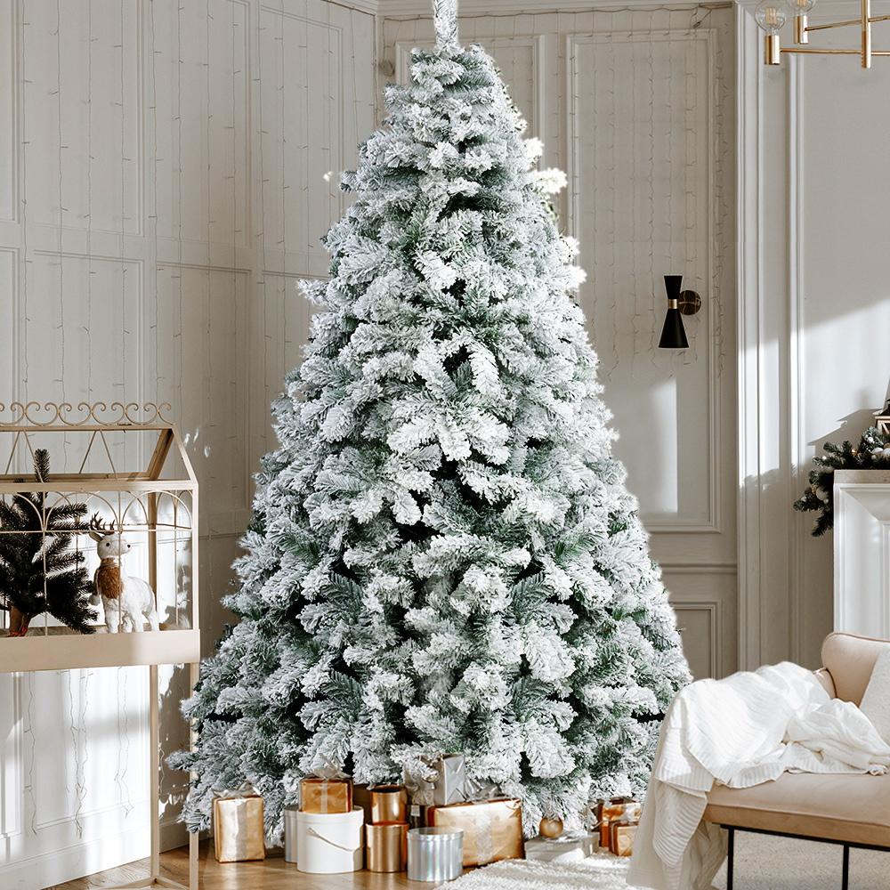 Jingle Jollys Snowy Kerstboom 2.4M 8FT Kerstversiering 859 Tips