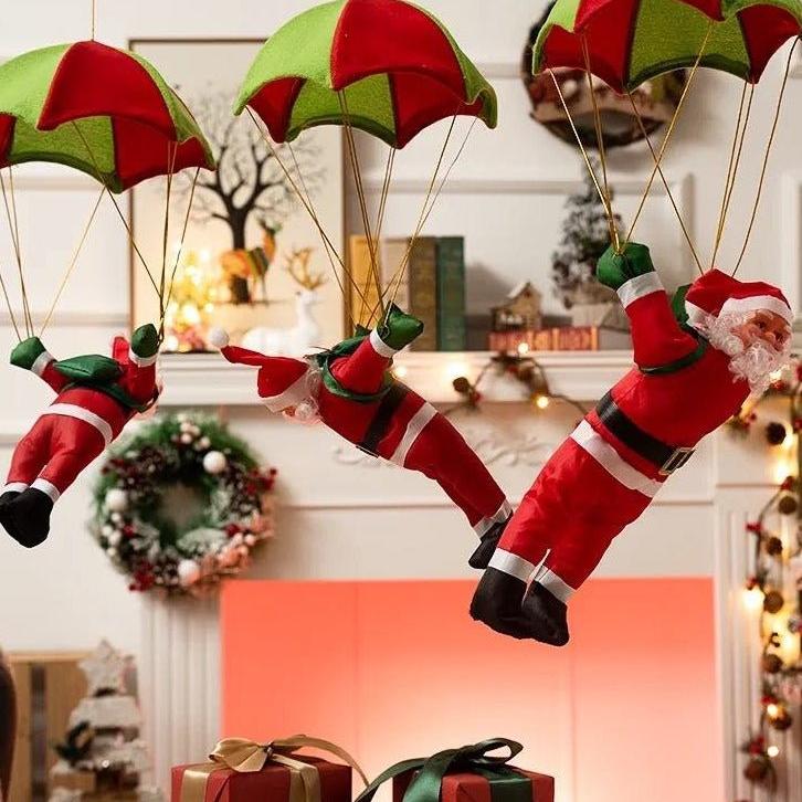 Christmas Electric Santa Decor, Santa Climbing Ropes & Ladder Toy