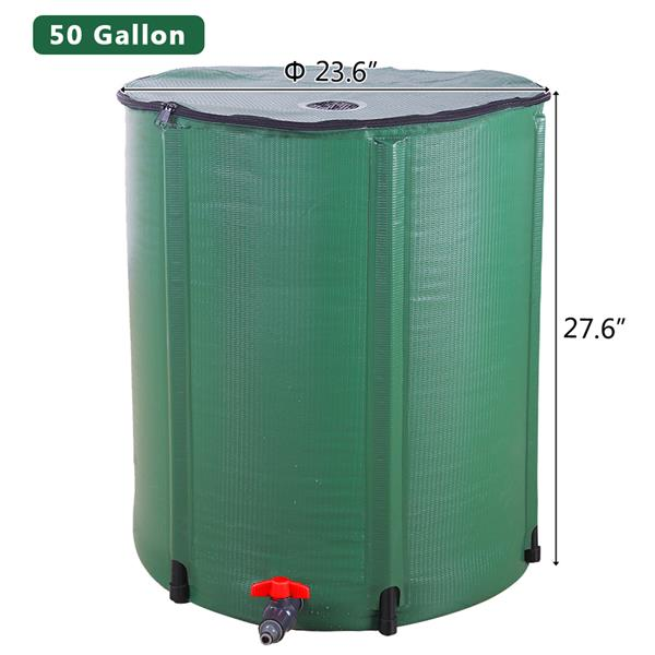 50/100 Gallon Folding Rainwater Barrel Water Collector - Terrasland