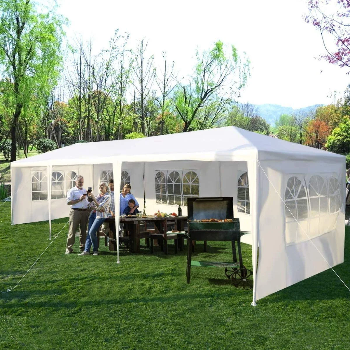 Outdoor White Gazebo Party Wedding Tent - Terrasland