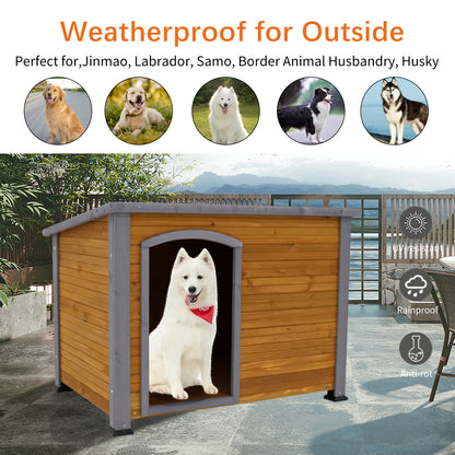 Dog House Outdoor & Indoor Wooden - Terrasland