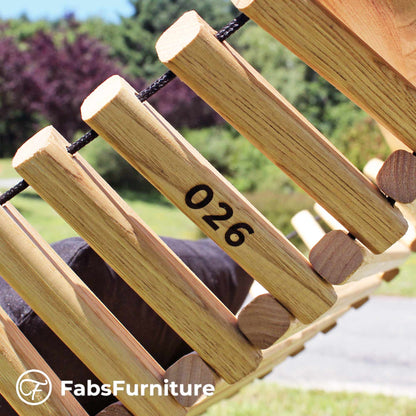 V1 Wooden hammock (hammock only) handmade by Fabsfurniture.nl - Terrasland