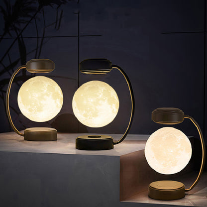 Creativity Magnetic Levitation Moon Lamp LED Rotating Dangling Lamp