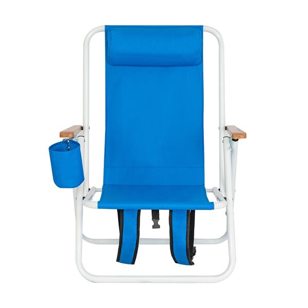 Portable High Strength Beach Chair with Adjustable Headrest - Terrasland