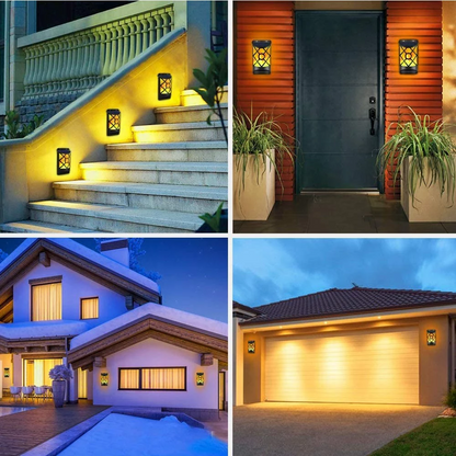 Outdoor Waterproof LED Flickering Solar Flame Lights for Courtyard - Terrasland