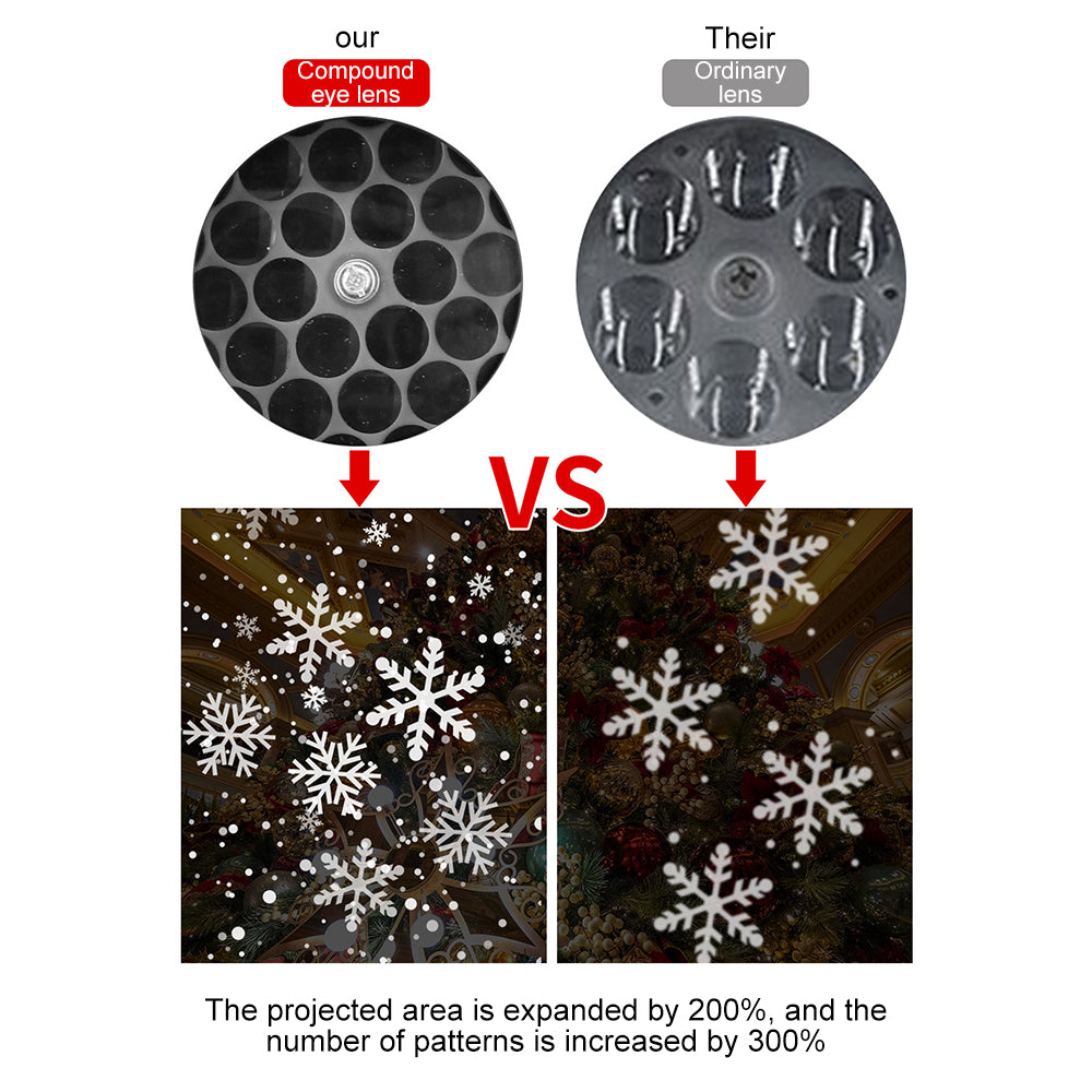 Christmas Snowflake LED Projector Lights USA PLUG