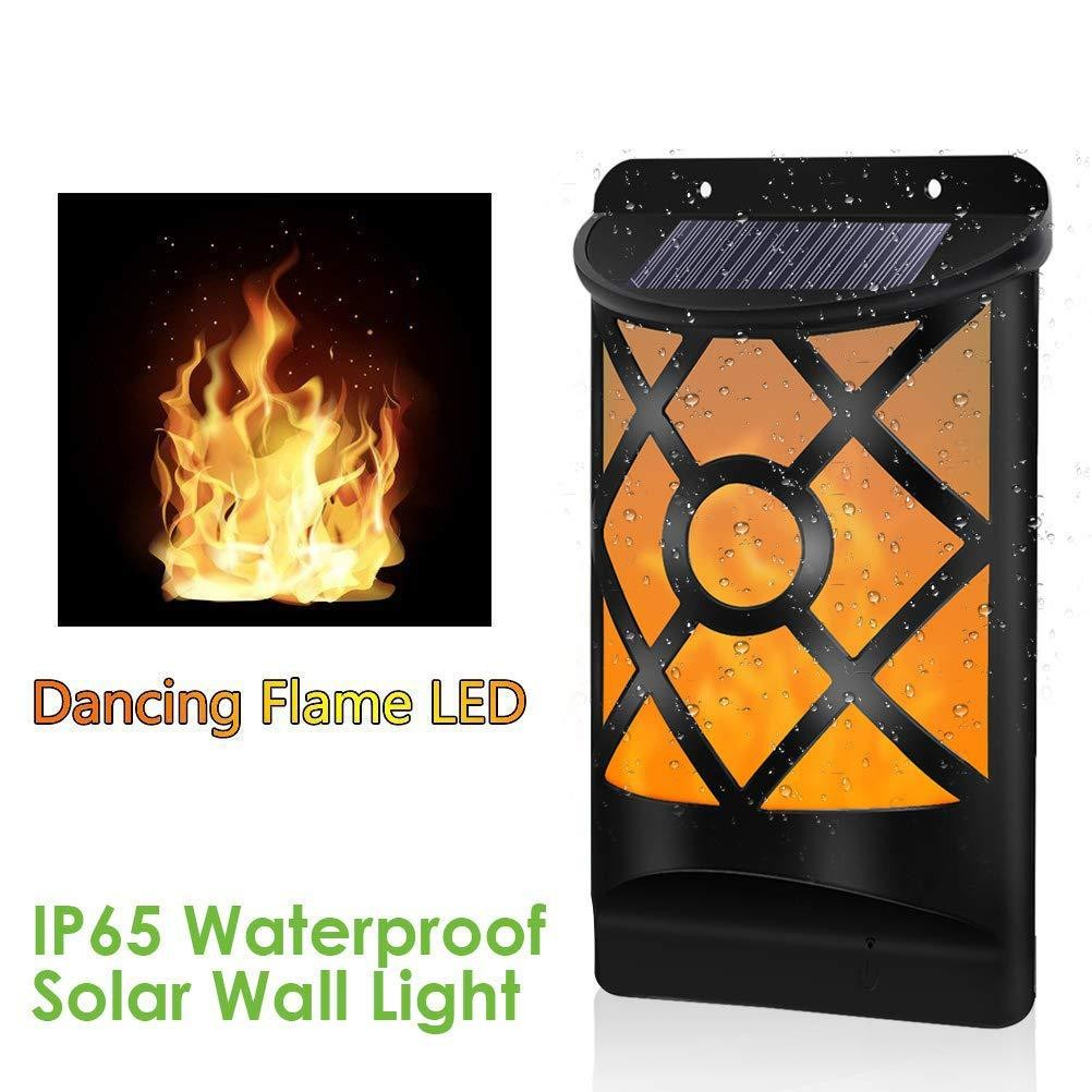 Outdoor Waterproof LED Flickering Solar Flame Lights for Courtyard - Terrasland