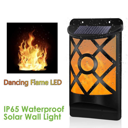 Outdoor Waterproof LED Flickering Solar Flame Lights for Courtyard - Terrasland