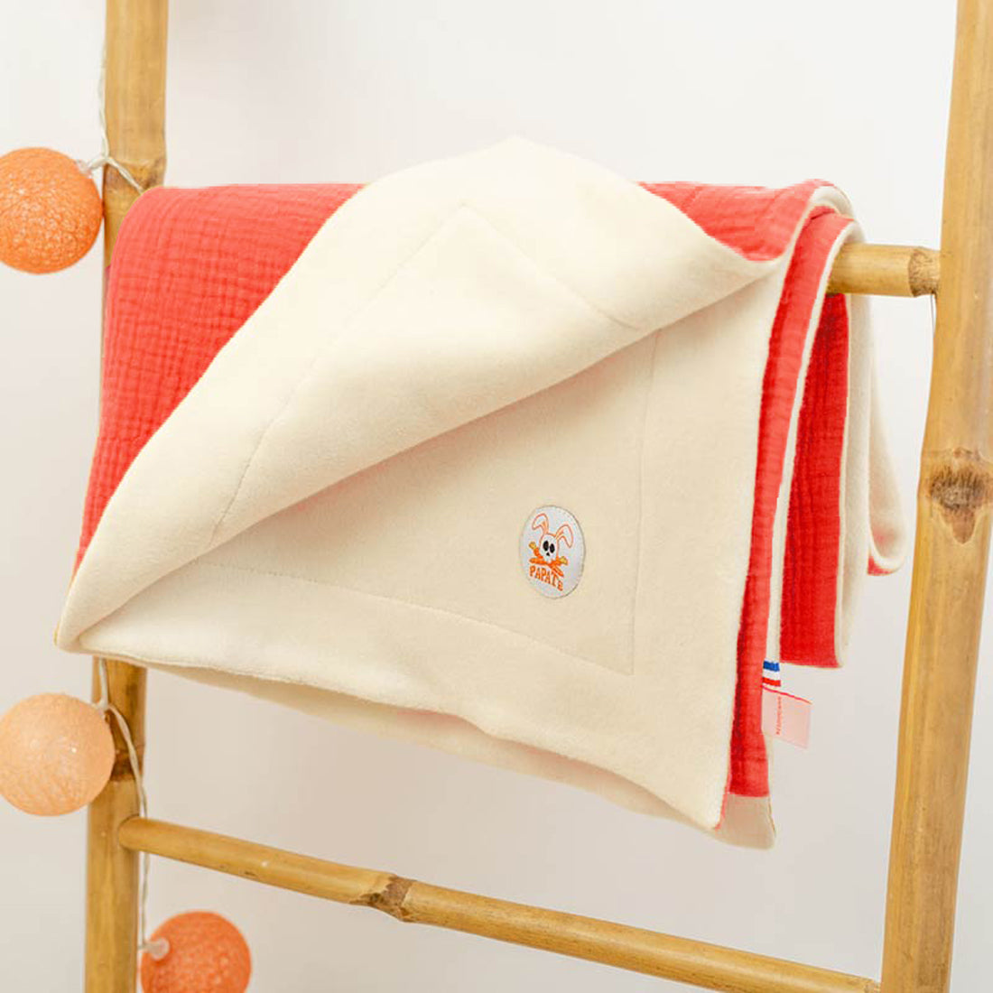 Organic Cotton Fleece Blanket -  Strawberry