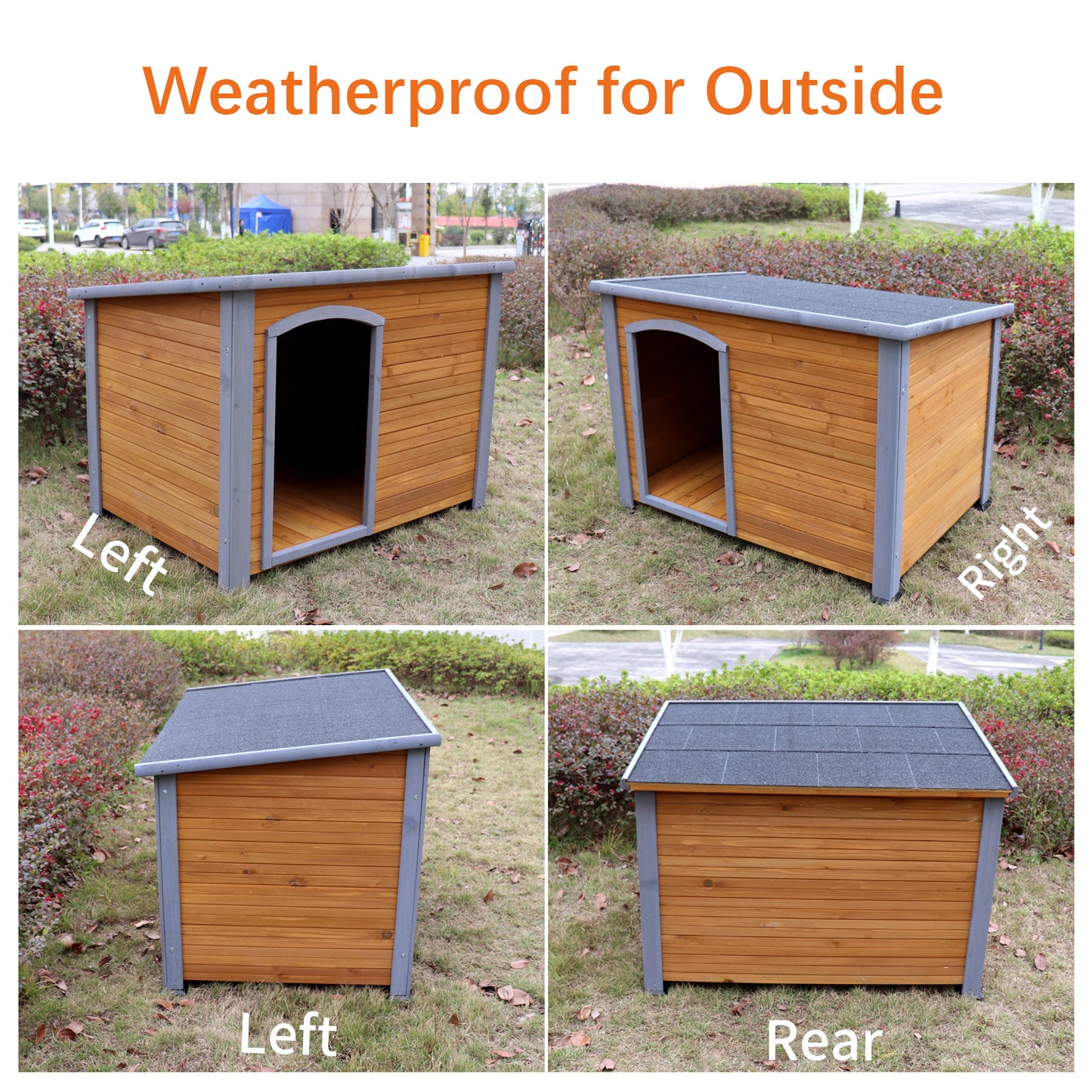 Dog House Outdoor & Indoor Wooden - Terrasland