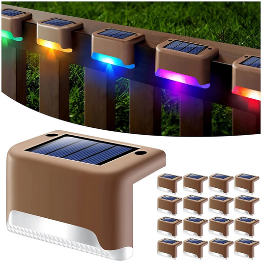 Solar Deck Lights LED Waterproof Outdoor Solar Powered LED Step Light - Terrasland