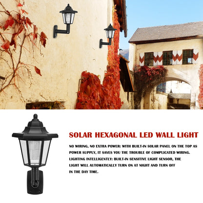 2pcs Waterproof Solar LED Hexagonal Wall Lamp - Terrasland