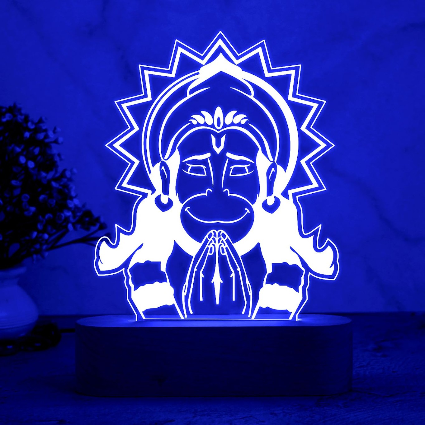 3D Illusion Hanuman JI Night lamp