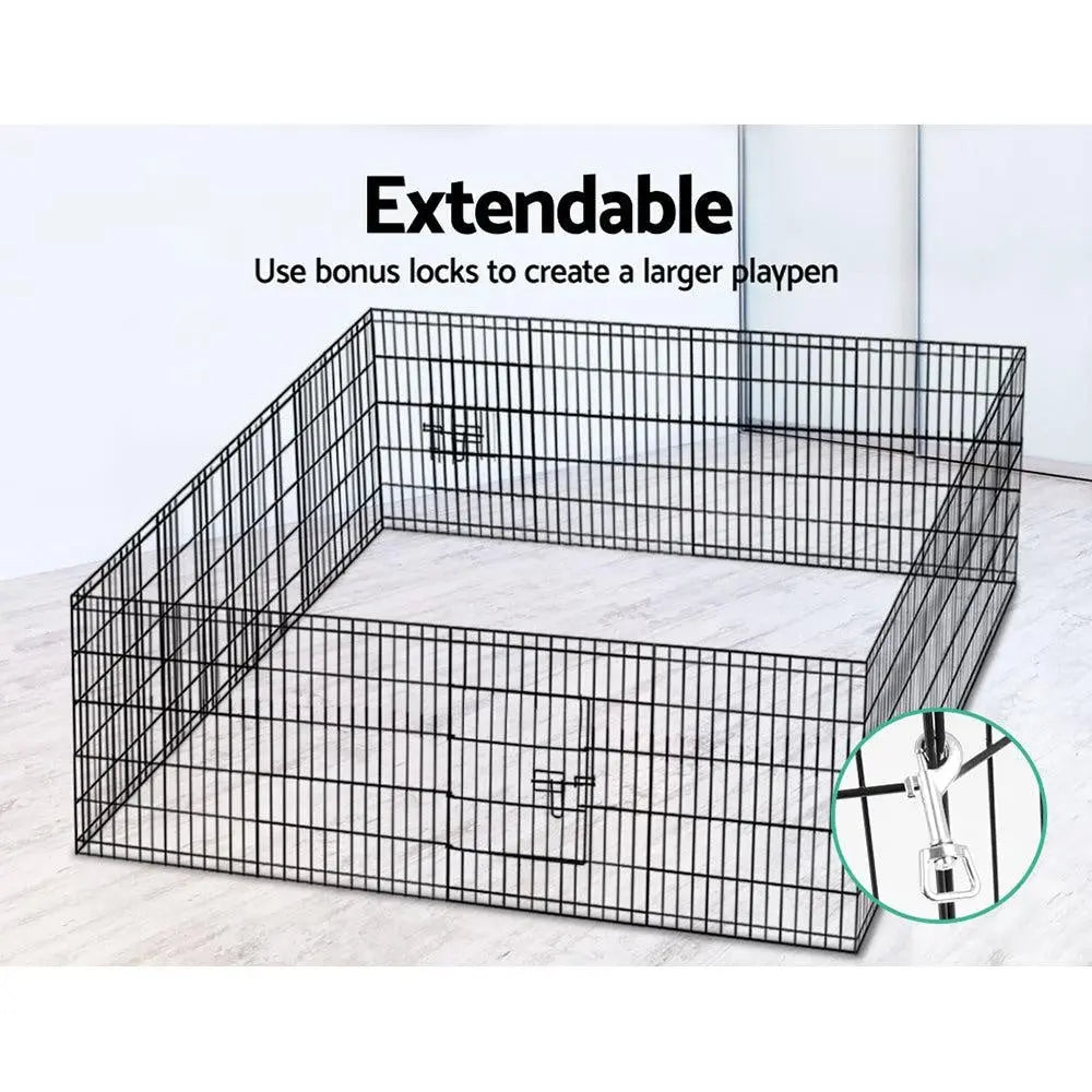 i.Pet 30" 8 Panel Pet Dog Playpen Puppy Exercise Cage Enclosure Play - Terrasland