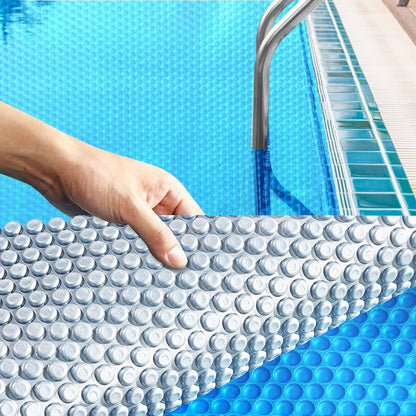 9.5x5M Real 400 Micron Solar Swimming Pool Cover Outdoor Blanket - Terrasland