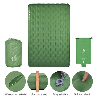 Camping Double Inflatable Mattress Outdoor Sleeping Pad Bed Ultralight - Terrasland