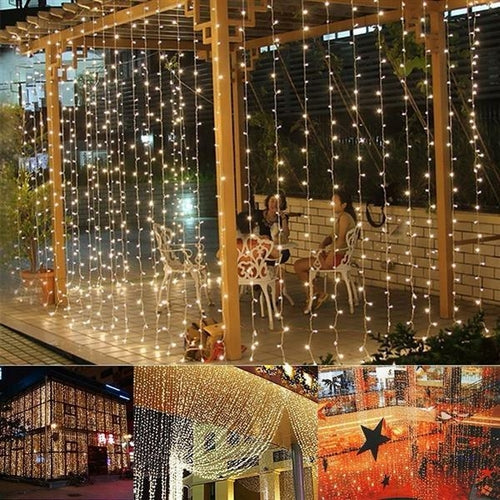 3M x 3M 300-LED Warm White Light Romantic Christmas Wedding Outdoor